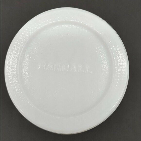 Randall White Milk Glass Vase Pedestal Beehive Base Vintage Art Deco Glassware - Picture 3 of 5